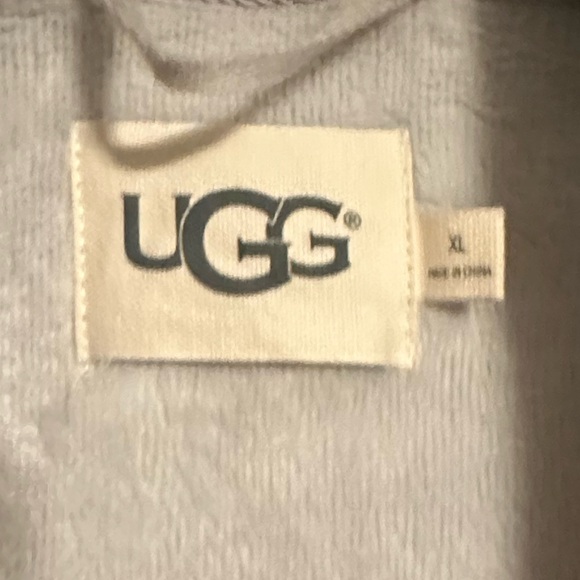 UGG Duffield Robe Women's (Size XL) Charcoal Cozy Soft Collar Spa Bathrobe - Picture 4 of 4